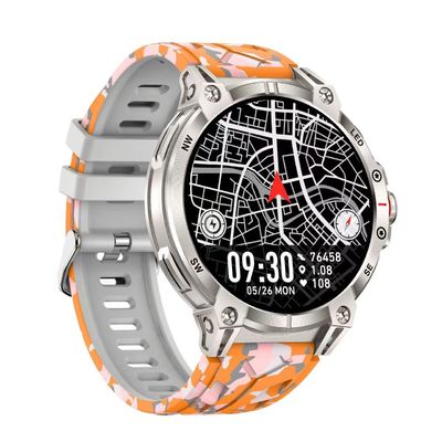 Harga yang bagus Zinc Alloy Bentuk Bulat Menelpon Smartwatch Dengan Bluetooth Dan Mode Olahraga on line