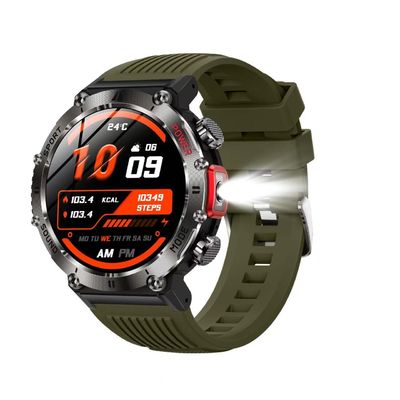 Harga yang bagus HT32 Album Foto Bentuk Bulat Jam Tangan Cerdas Pemutar Musik Bluetooth Jam Telepon on line