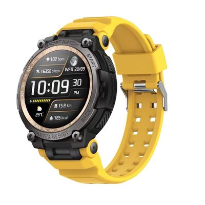 Harga yang bagus Kuning Bluetooth Menelpon Smart Watch Kompas Melacak Tidur Pemantauan Detak Jantung on line