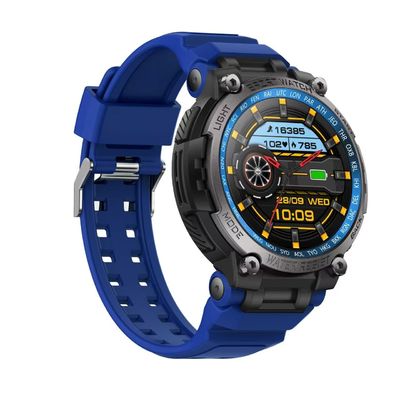 Harga yang bagus IP68 Rainproof Bentuk Bulat Smart Watch Real Time Monitor Darah Oksigen Smartwatch on line
