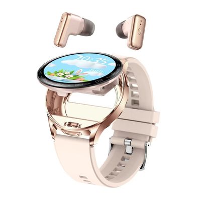 Harga yang bagus TWS Bluetooth Earphone Smartwatch Detak Jantung Dan Tekanan Darah Chipset 1.39 