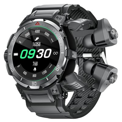 IP67 Waterproof Smart Watch Dengan TWS Pairing Dengan Sensor Detak Jantung Untuk Android Dan IOS