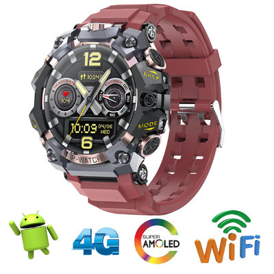 Outdoor 4G Smart Watch Smart Watch Fitness Tracker Android 8.1 OS Dengan Band Frekuensi Global