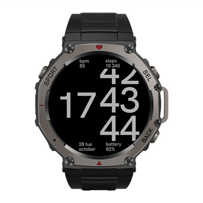DM58-GPS GPS Tracking Watch 1.43 '' AMOLED HD Display Dan Sensor Detak Jantung Presisi Tinggi