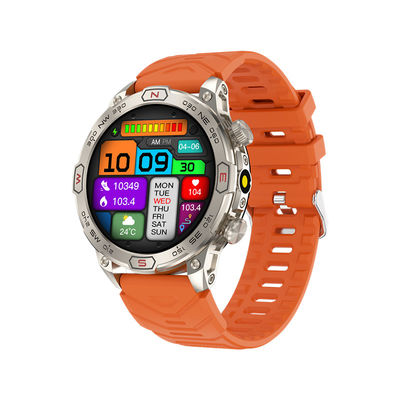 Harga yang bagus 1.43Amoled Layar Besar BT Panggilan senter Kompas 450mAh Outdoor Sport Fitness Tracker Smartwacth on line