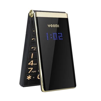 YEEMI M2-C 2G Fitur Phone GSM MTK 2.8 '' Dual Screen MP4 Player Flip Phones Untuk Orang Tua