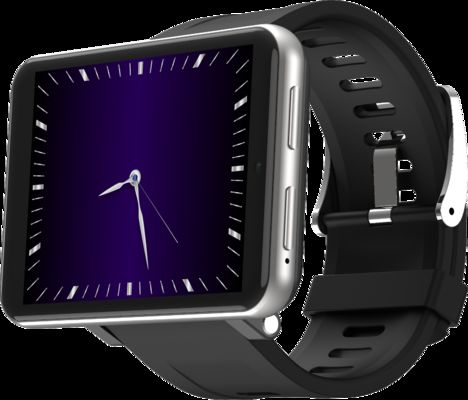 Ponsel dengan Layar 2.86 Inci 3+32GB Kamera 5MP DM100 4G Smart Watch perak