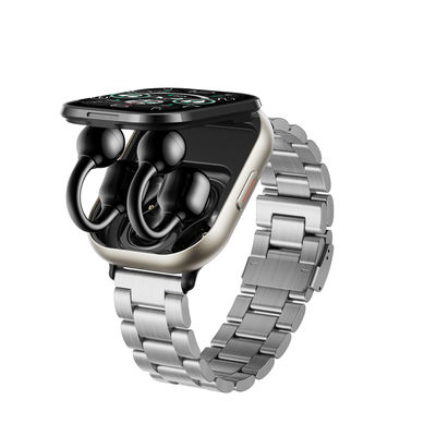 TWS 2 in 1 Wireless Bluetooth Call D12 Headset Music Playback Sport Fitness Tracker Smartwatch