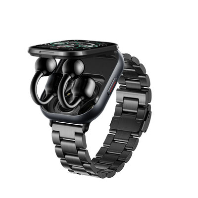 TWS 2 in 1 Wireless Bluetooth Call D12 Music Playback Sport Fitness Tracker Earbuds Jam tangan pintar