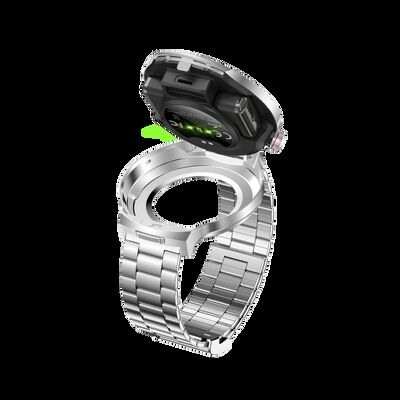 Jam Tangan Pintar T100 Panggilan BT Earbud Nirkabel 2 in 1 Earphone TWS Pelacak Kebugaran AI Noise