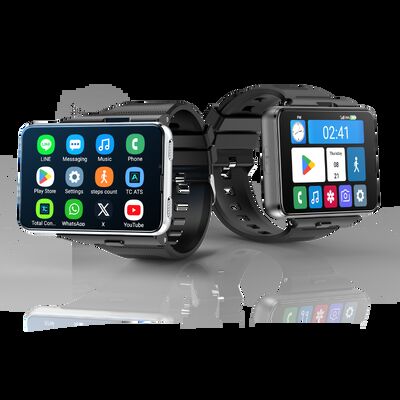 Harga yang bagus 4G Smart Watch dengan Bluetooth 50 GPS Plus Go Sensor Detak Jantung dan Tali Silikon on line
