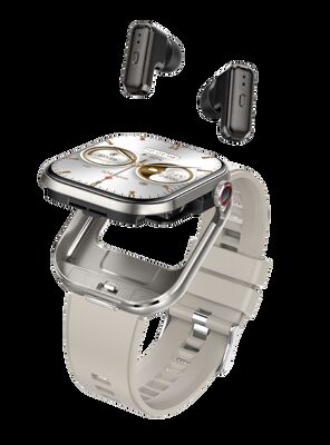 T99 TWS Smart Watch Wireless Earbuds BT5.0 Bluetooth Panggilan IP67 Waterproof 300mAh