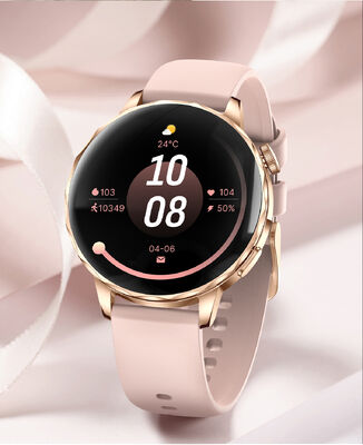 Harga yang bagus Smart Watch Blue Tooth Call Sports Bracelet Waterproof Musik Detak Jantung Tidur Wanita Kesehatan on line