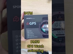 DM58-GPS Zinc Alloy GPS Smart Watch 5ATM BLE 5.3 500mAh Baterai Waterproof Sport Watch