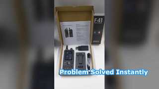 UNIWA 2.4 "Zello Walkie Talkie F41 4G Ponsel Pintar Android 8.1 Telepon-Y-Komunikasi Tahan Air PTT 46
