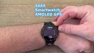 S666 Jam Tangan Pintar AMOLED Panggilan Bluetooth GPS